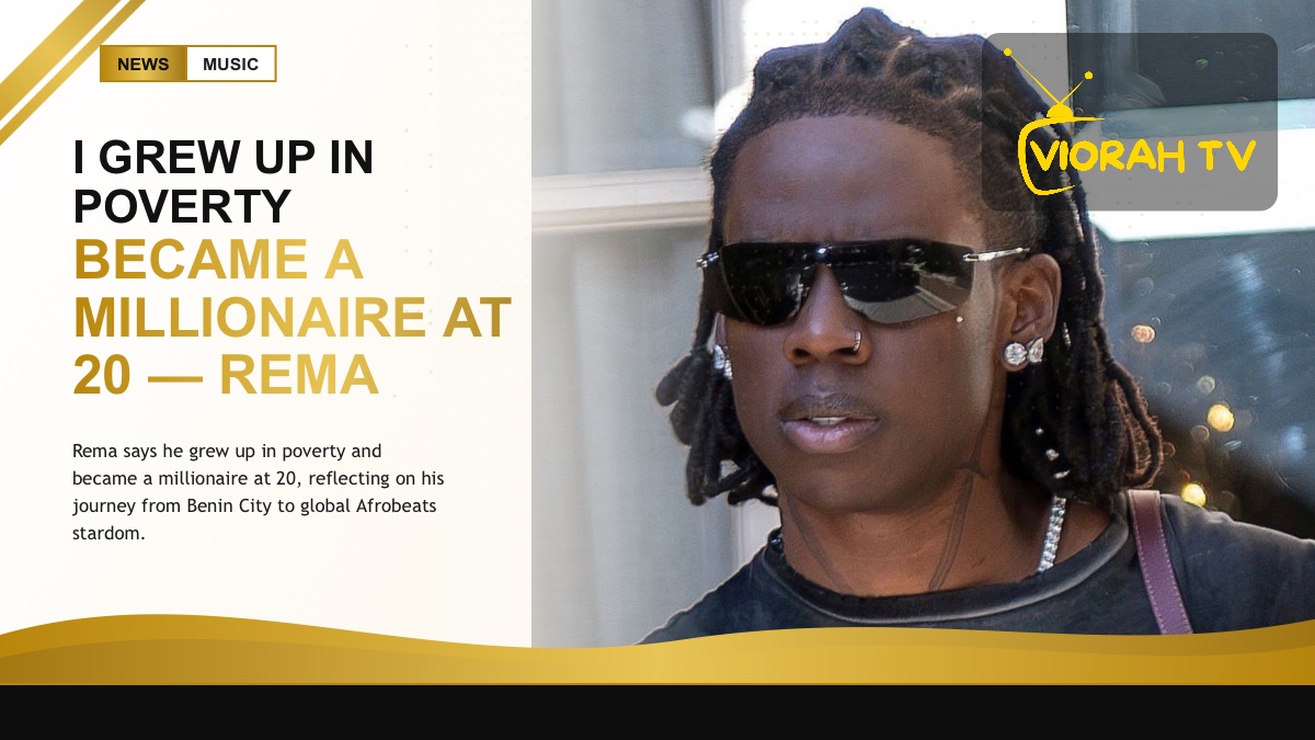 Rema Nigerian Afrobeats star who says he grew up in poverty