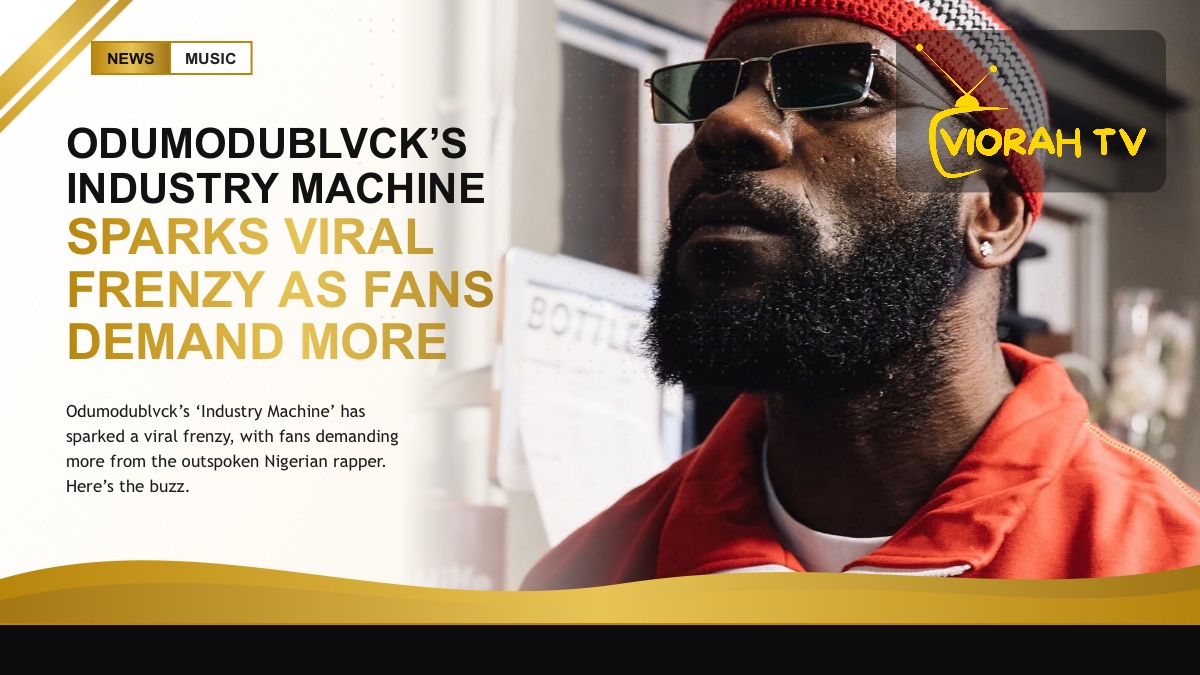Nigerian rapper Odumodublvck whose Industry Machine sparked a viral frenzy