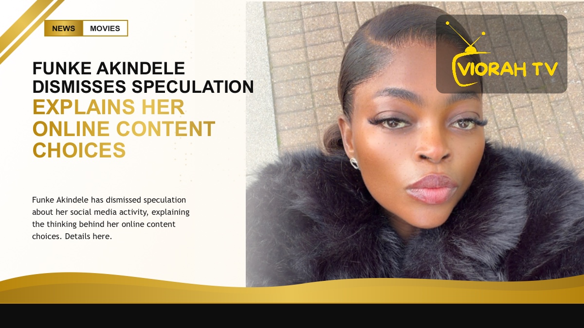 Nollywood actress and filmmaker Funke Akindele addressing speculation about her online content