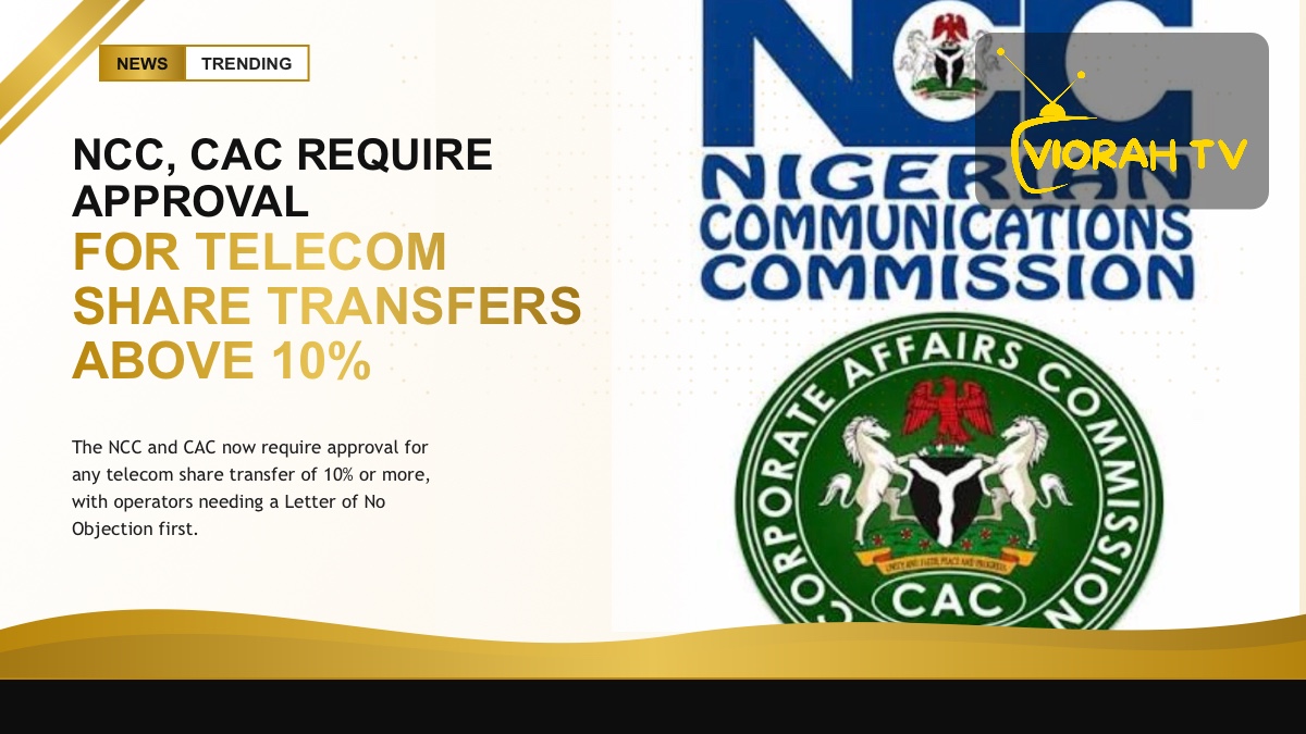 Telecom mast representing NCC and CAC rules on telecom ownership transfers
