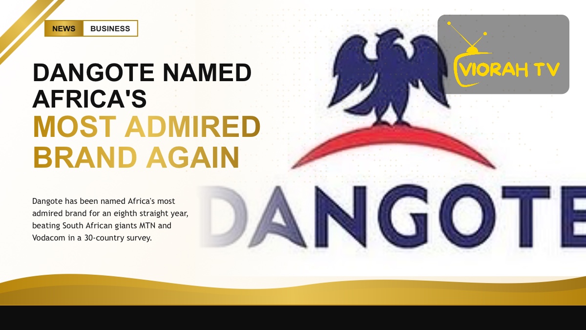 Dangote cement and industrial branding reflecting Africa's most admired brand recognition