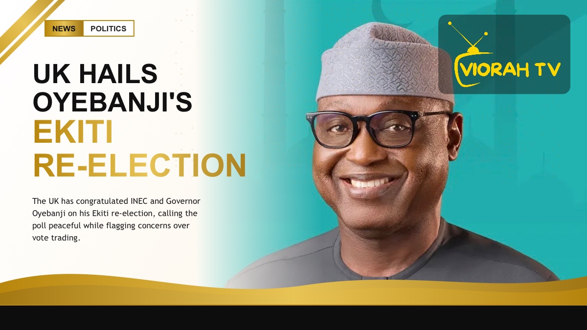 Ekiti State governor Abiodun Oyebanji after his re-election