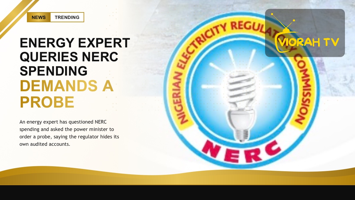 Electricity meters and power lines illustrating scrutiny of NERC spending in Nigeria