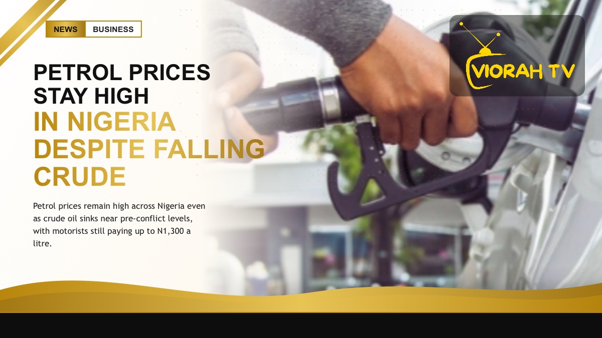 A fuel pump nozzle at a Nigerian filling station as petrol prices stay high