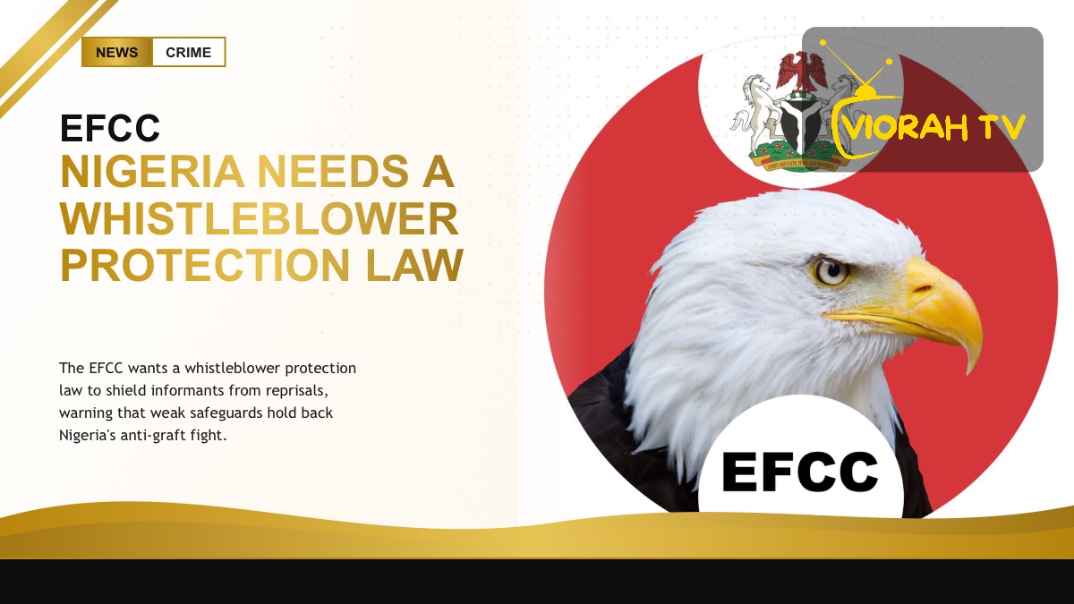EFCC signage representing the call for a whistleblower protection law in Nigeria