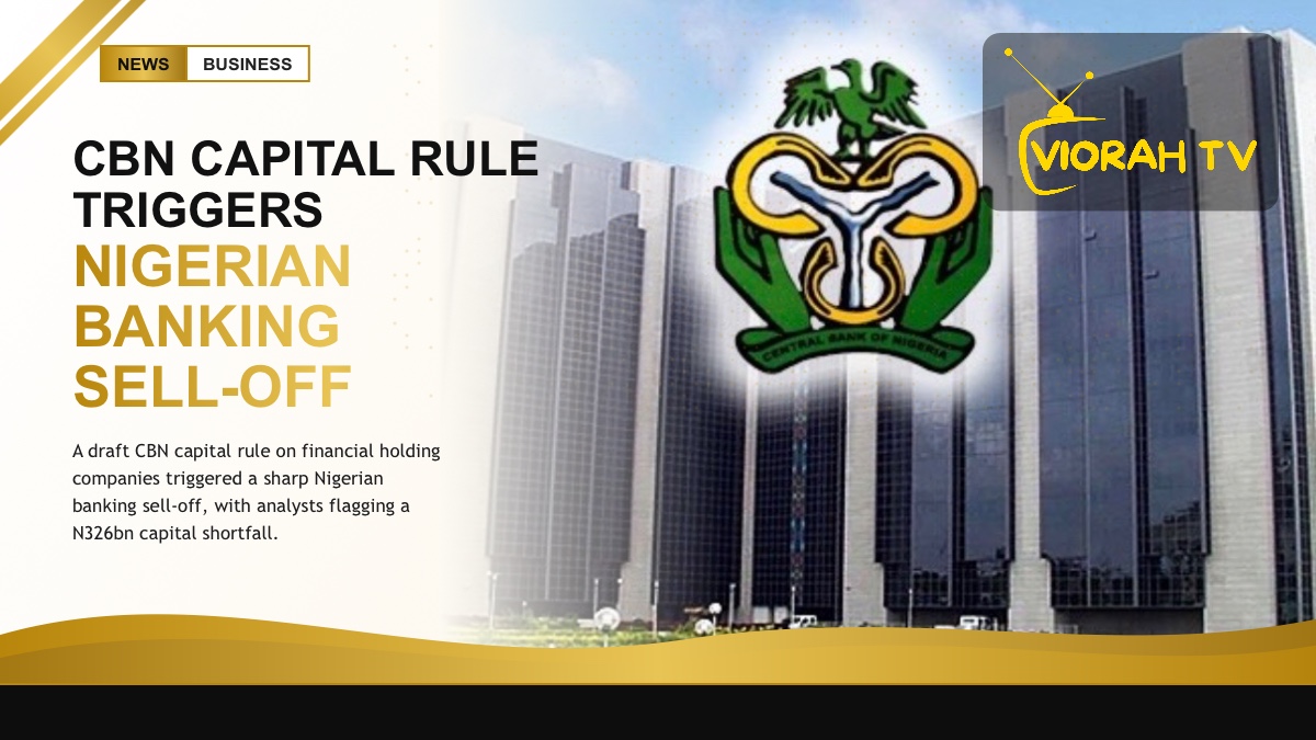CBN capital rule news with Central Bank of Nigeria headquarters and banking stocks