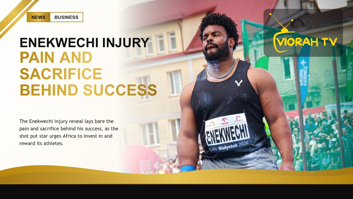 Enekwechi injury story featuring Nigerian shot put record holder Chukwuebuka Enekwechi