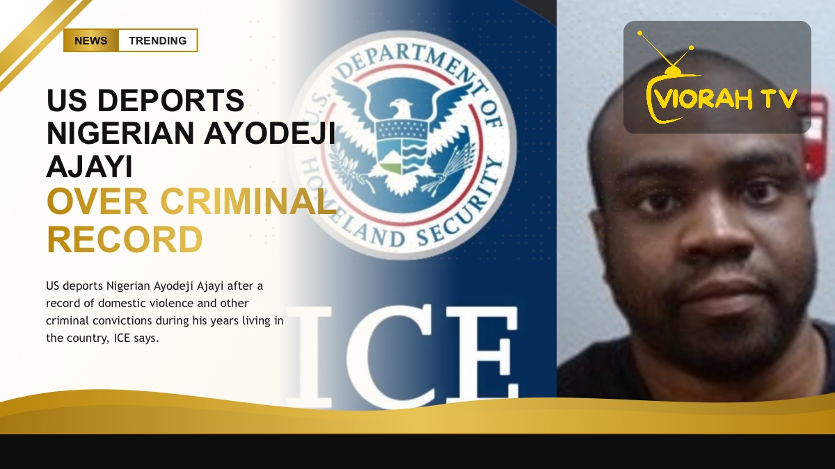 US immigration enforcement scene as the US deports Nigerian national Ayodeji Ajayi