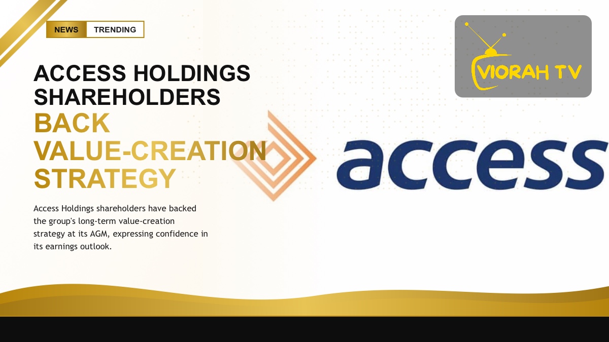 Corporate boardroom illustrating the Access Holdings shareholders meeting in Lagos