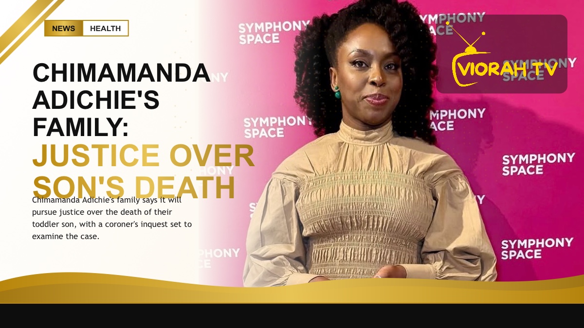 Books by Chimamanda Adichie as her family seeks justice over their son's death