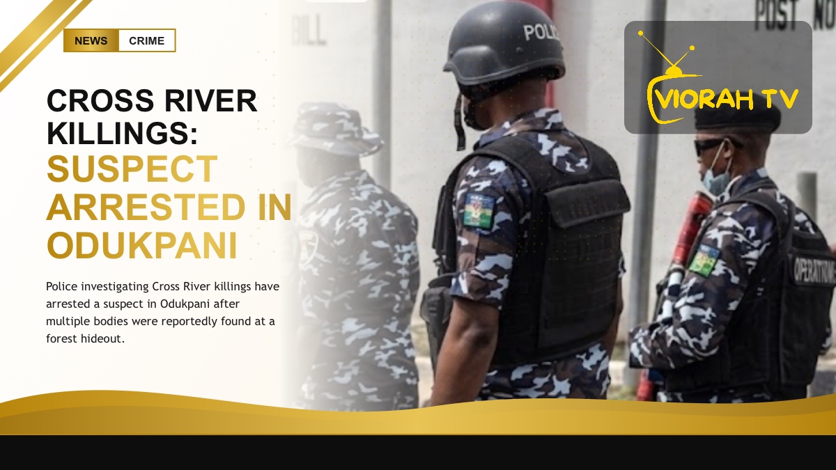 Police cordon during the Cross River killings investigation in Odukpani