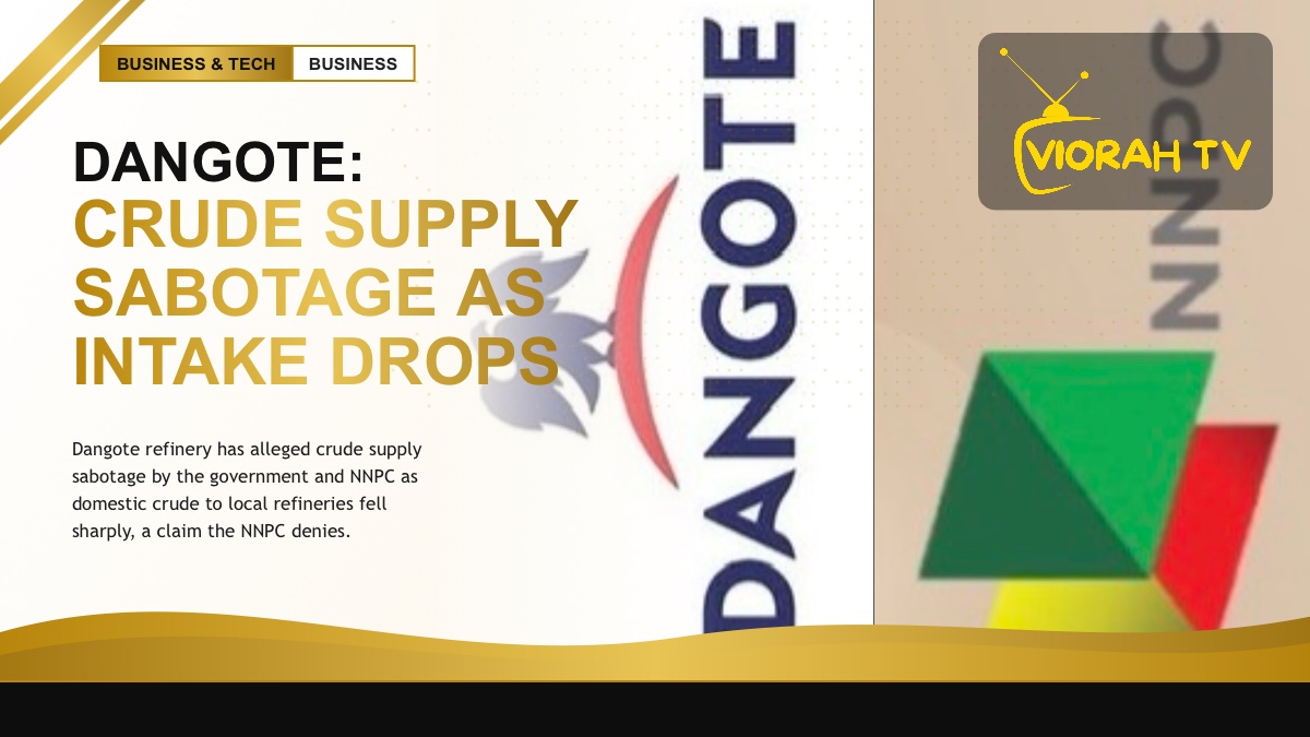 Dangote refinery crude oil units linked to crude supply sabotage claim