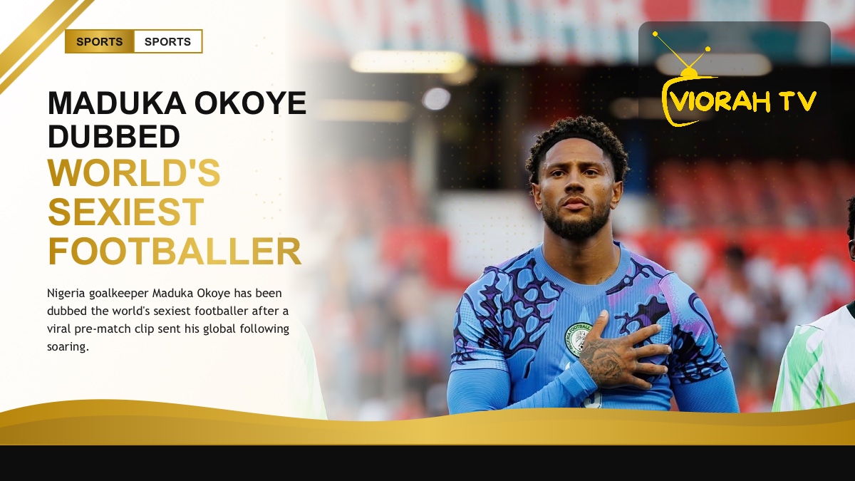 Goalkeeper gloves and ball representing Maduka Okoye's viral fame