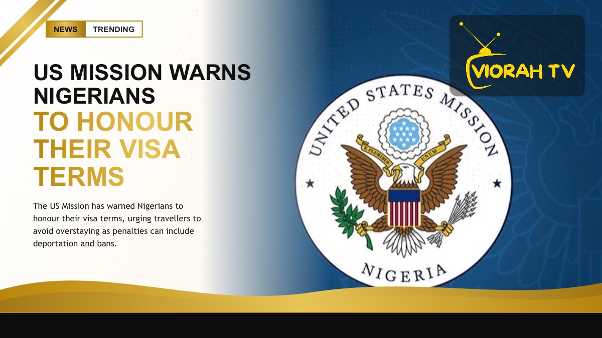Passport and visa stamp representing US visa terms for Nigerians