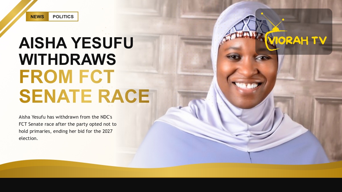 Ballot box representing Aisha Yesufu's withdrawal from the FCT Senate race