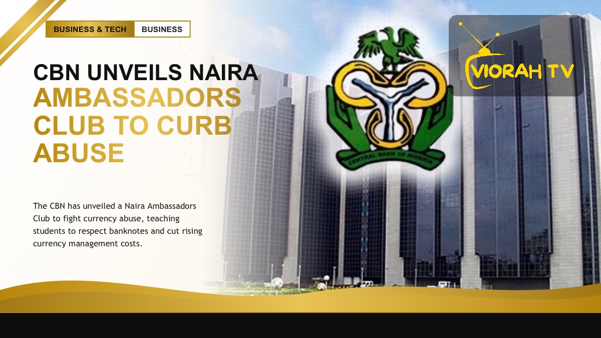 Naira banknotes representing the CBN Naira Ambassadors Club campaign