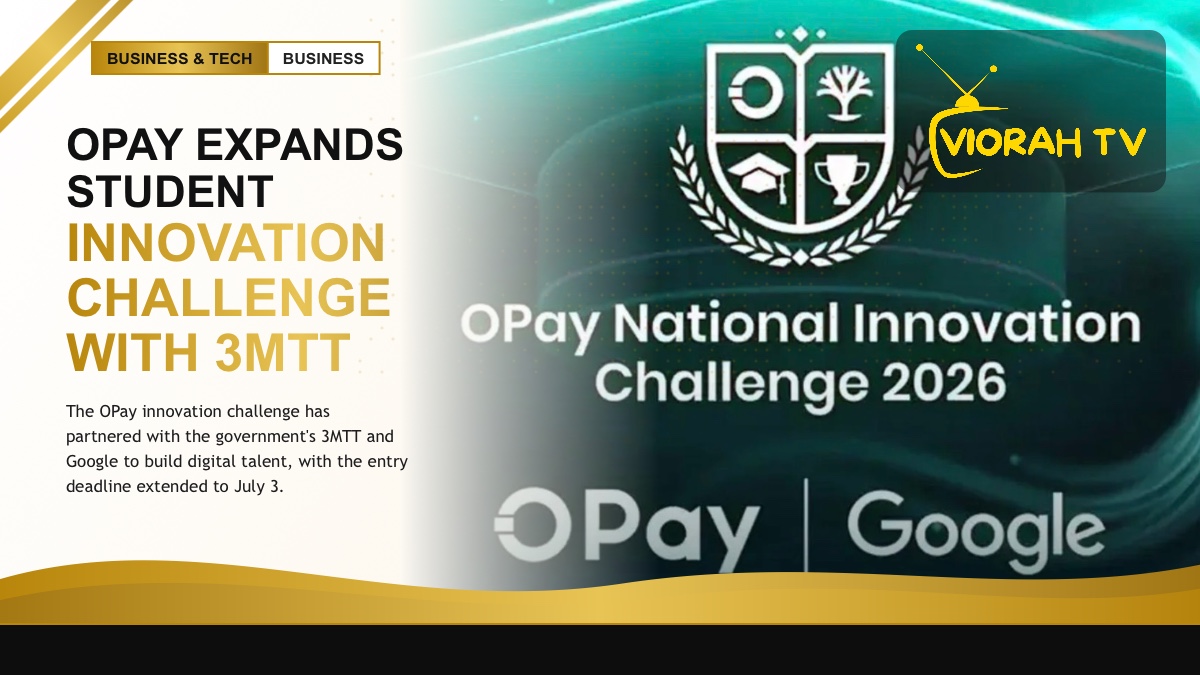 Nigerian students coding at laptops to illustrate the OPay innovation challenge