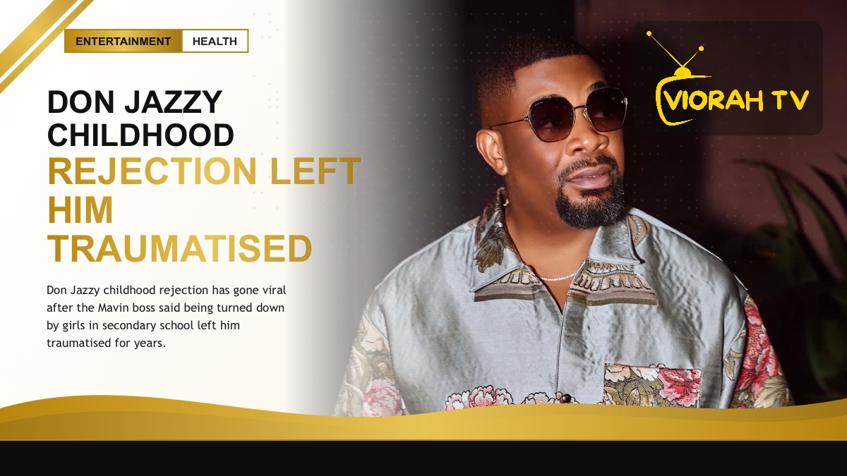 Don Jazzy speaking about childhood rejection during a podcast interview