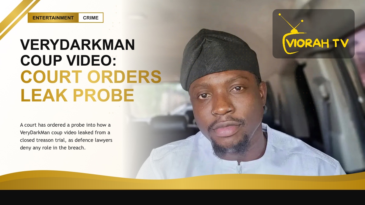 Courtroom gavel illustrating the VeryDarkMan coup video leak probe in Nigeria
