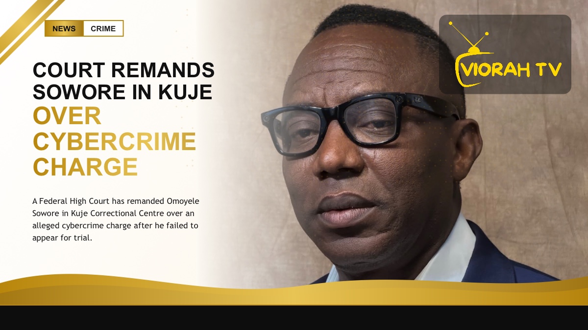 Activist Omoyele Sowore, remanded in Kuje over an alleged cybercrime charge
