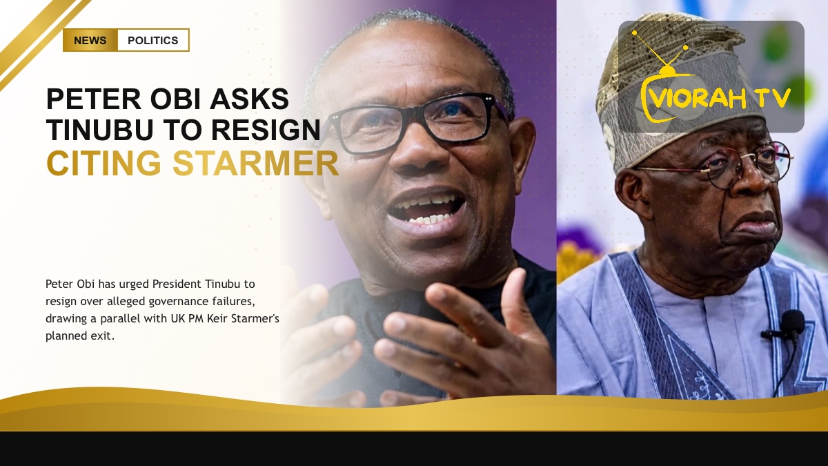 Former presidential candidate Peter Obi, who urged President Tinubu to resign