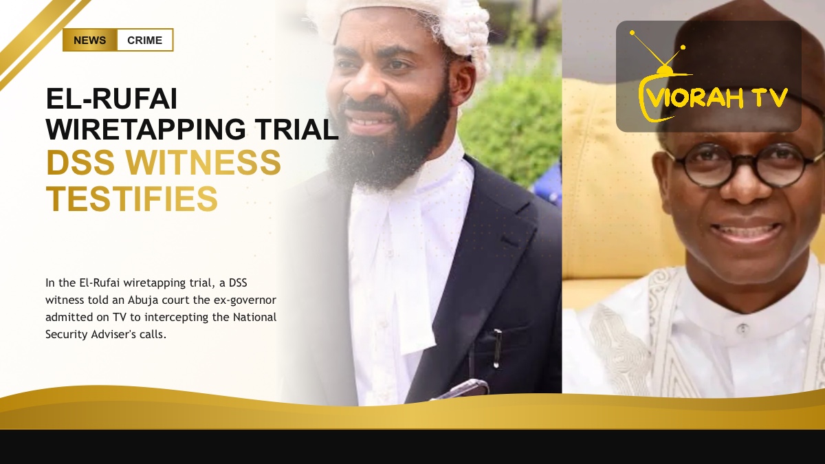 Courtroom scene tied to the El-Rufai wiretapping trial in Abuja