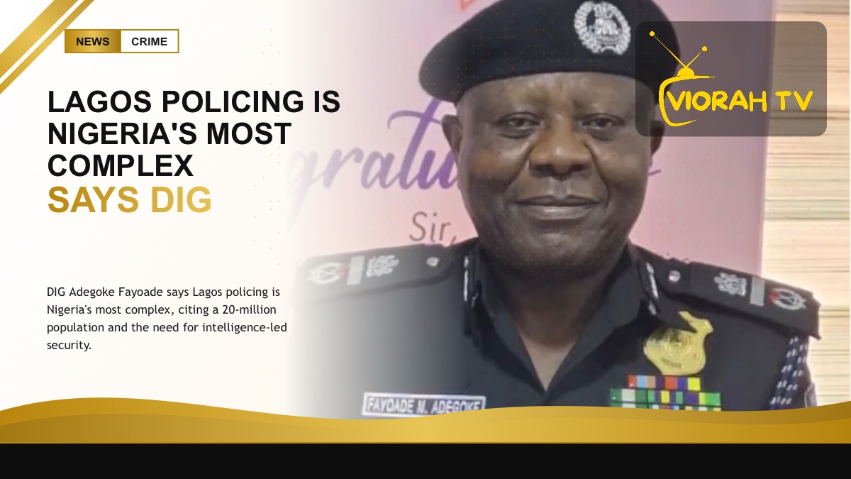 Lagos cityscape illustrating the scale of Lagos policing