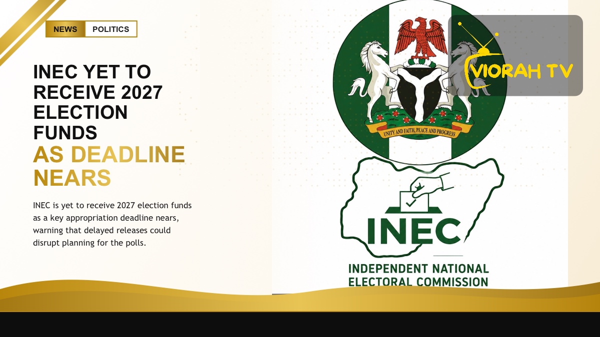 INEC headquarters signpost reflecting concerns over 2027 election funds in Nigeria