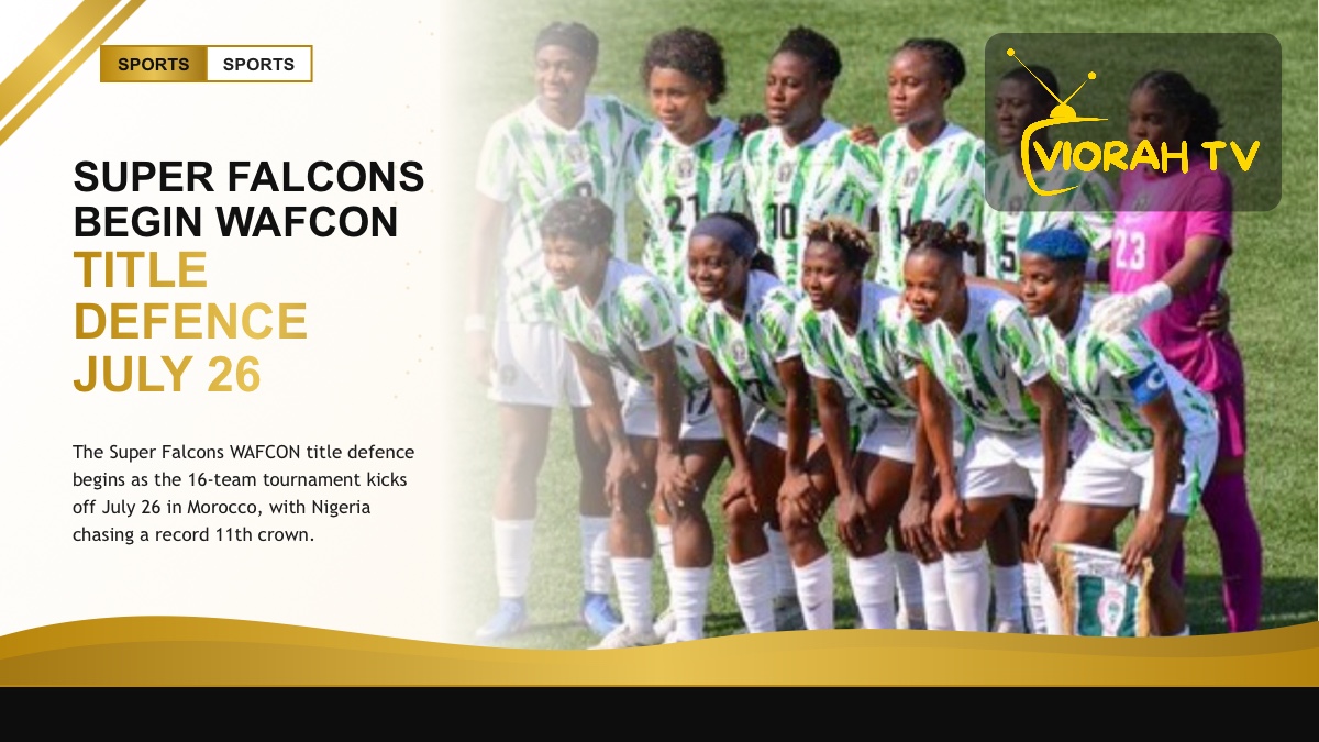 Super Falcons players celebrating ahead of their WAFCON title defence