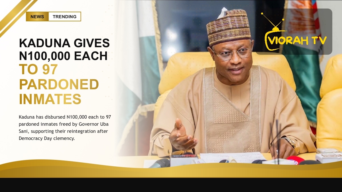 Custodial centre gate reflecting Kaduna support for pardoned inmates