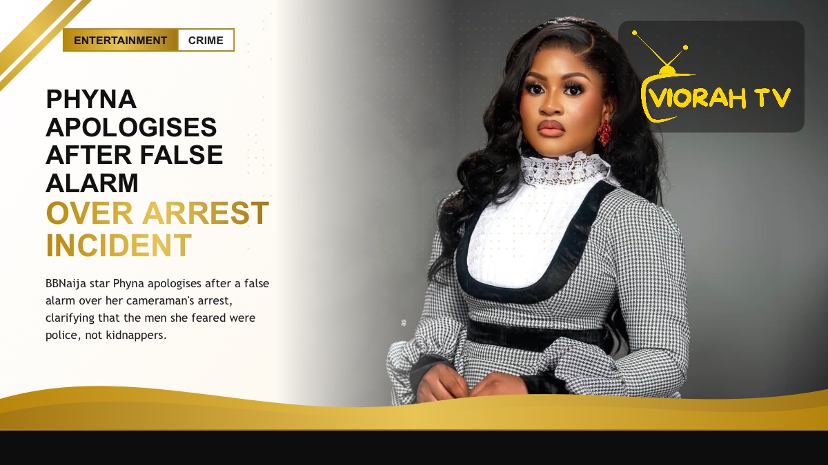 BBNaija star Phyna speaks to camera as she apologises over the false alarm