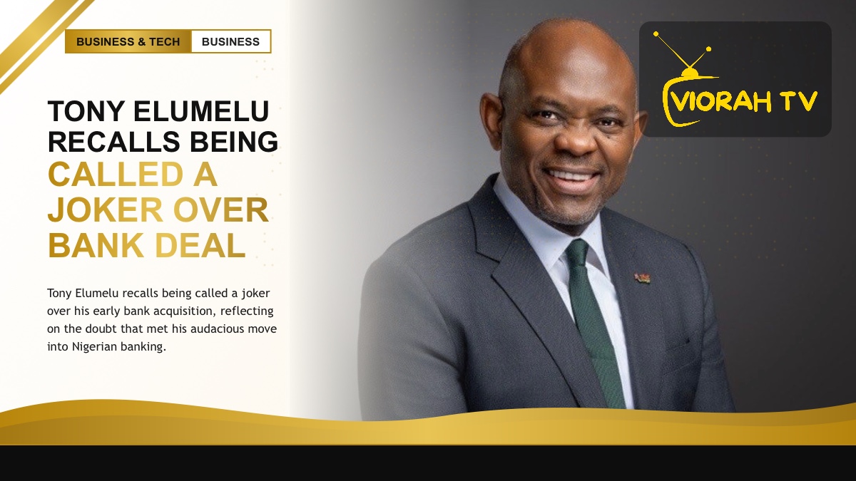 Boardroom setting reflecting how Tony Elumelu was called a joker over a bank deal