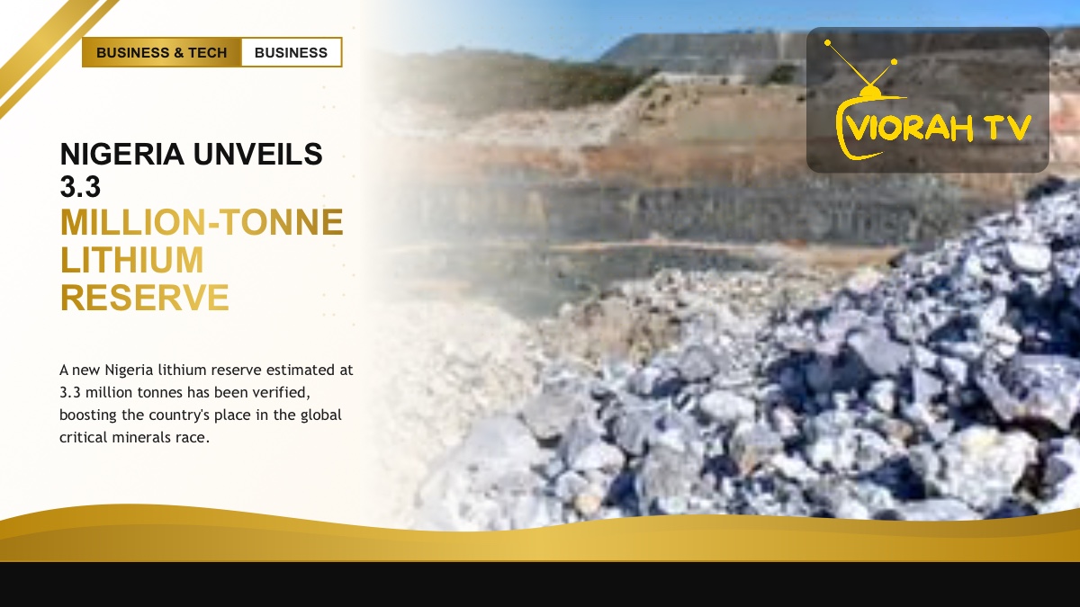 Mining site illustrating the new Nigeria lithium reserve discovery