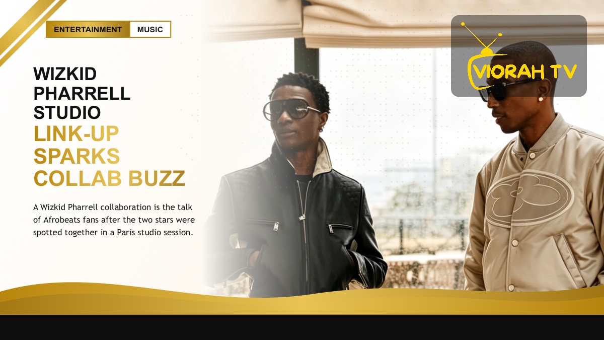 Wizkid performing on stage as fans speculate about a Wizkid Pharrell collaboration