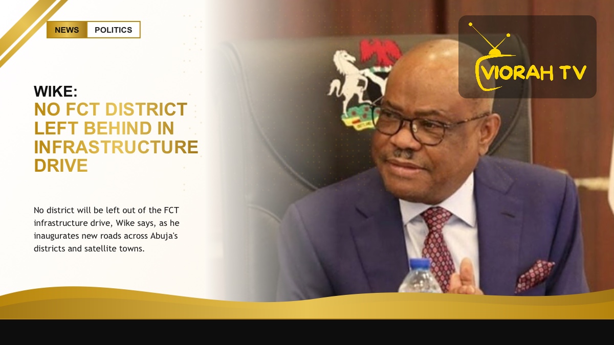 New road project in Abuja highlighting the FCT infrastructure drive announced by Wike