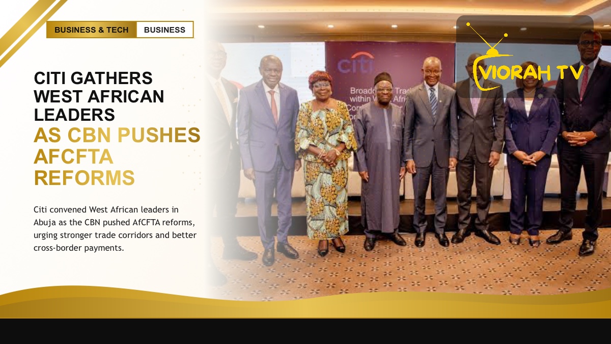 Officials at a Citi business symposium in Abuja discussing AfCFTA reforms and West African trade
