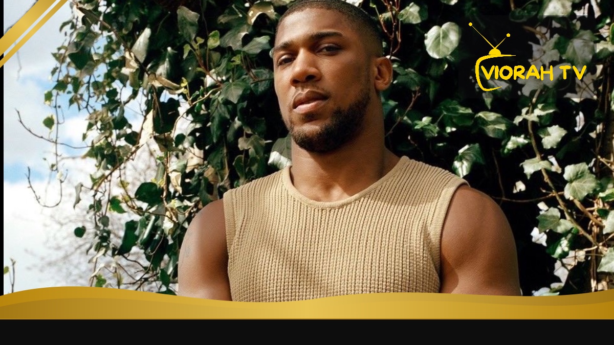 Anthony Joshua, British-Nigerian heavyweight boxer, in the ring
