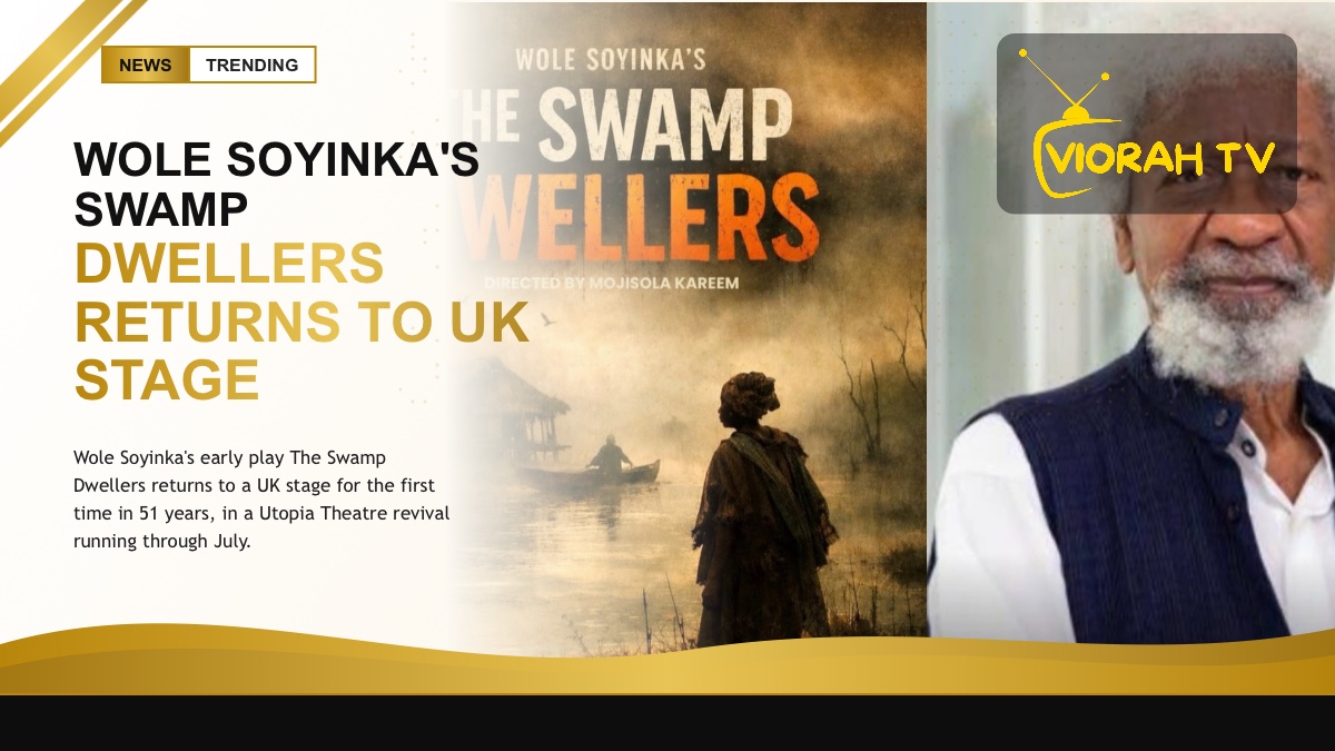 Theatre stage marking the revival of Wole Soyinka's Swamp Dwellers