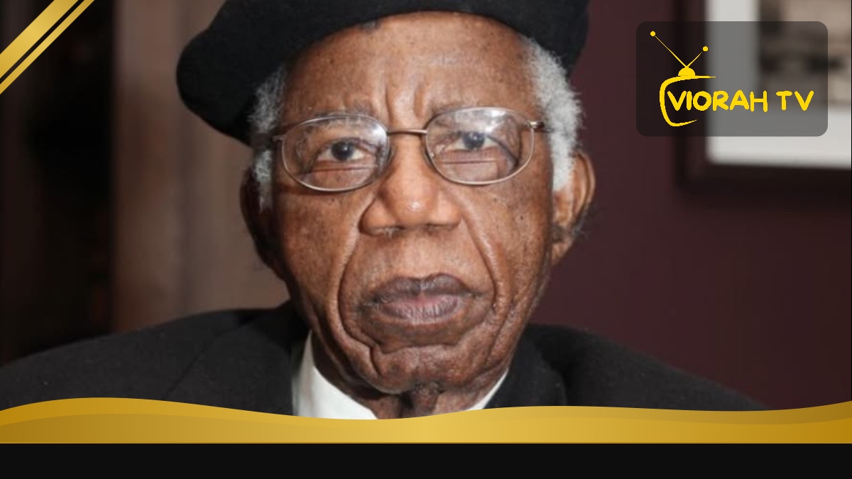 Portrait of Chinua Achebe, the Nigerian novelist and author of Things Fall Apart