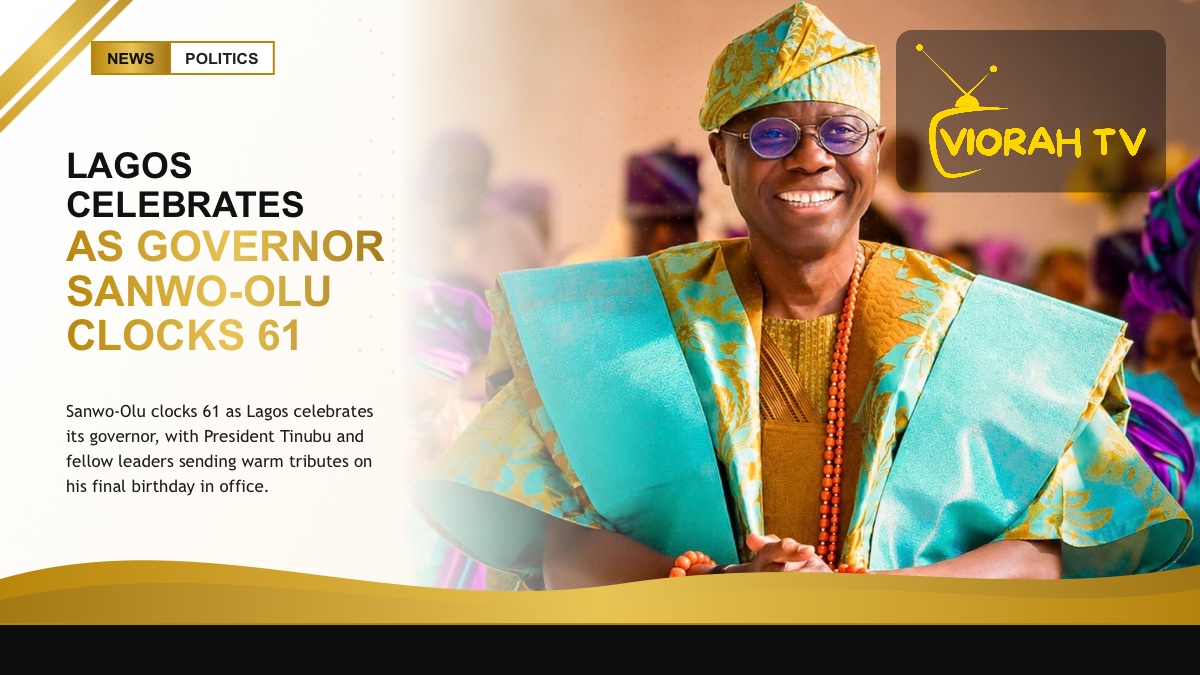Lagos State Governor Babajide Sanwo-Olu smiles during a public event