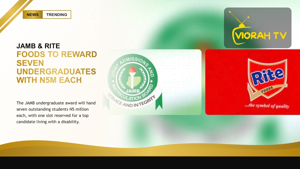 JAMB undergraduate award ceremony recognising outstanding Nigerian students