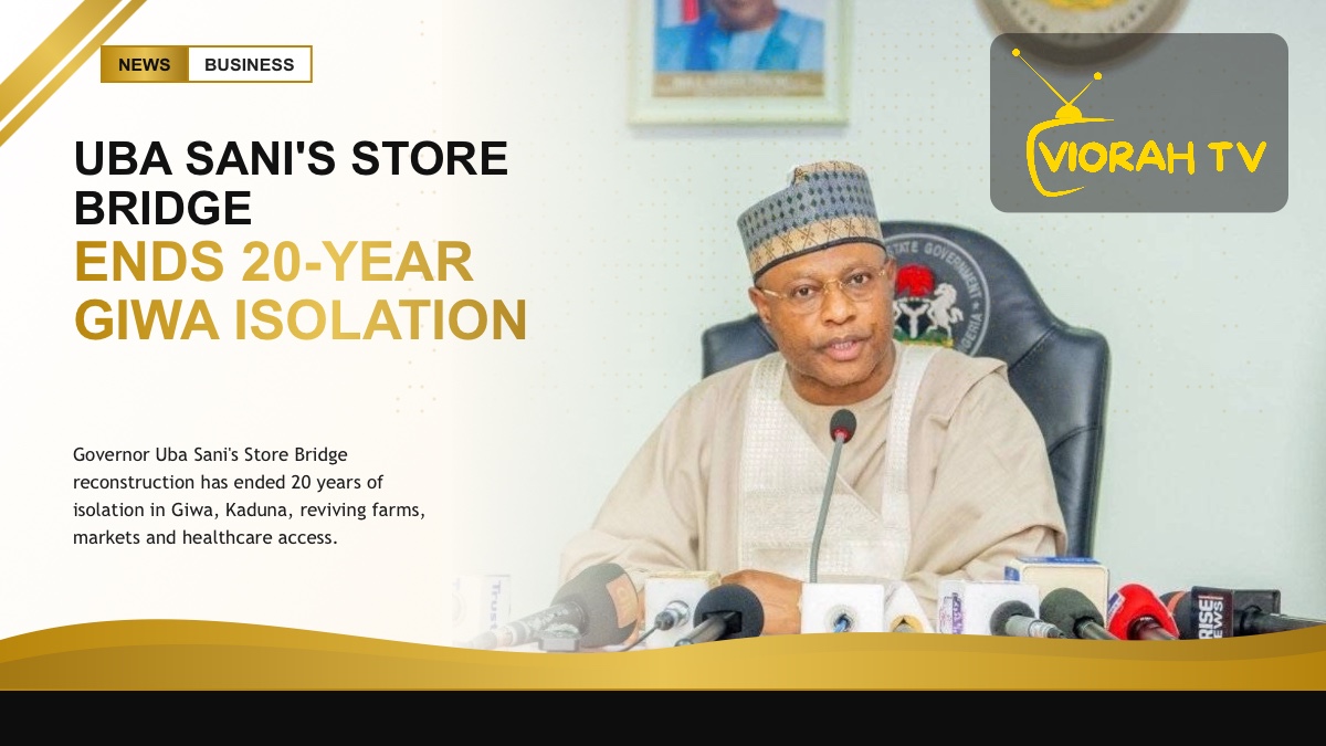 Newly reconstructed Store Bridge linking rural communities in Giwa, Kaduna State