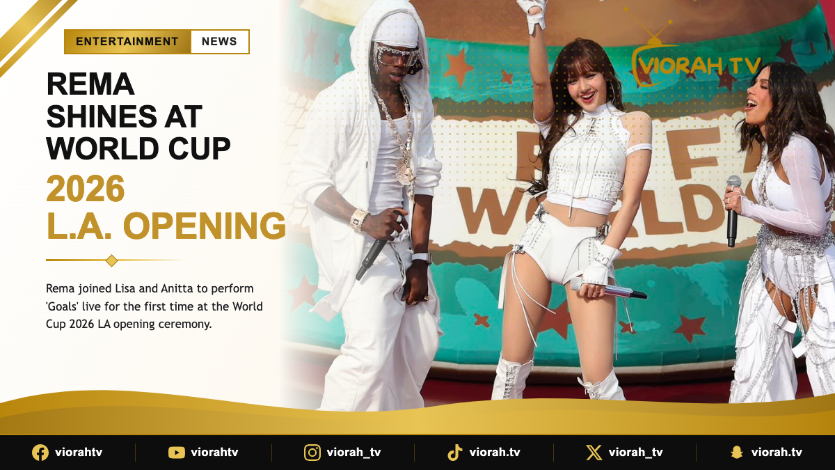 Rema World Cup opening ceremony performance of Goals with Lisa and Anitta in Los Angeles